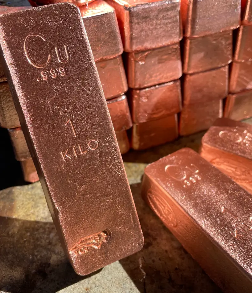 Koper Bar Goud, Zilver, Koper, Platina munten en baren | Goudbalie
